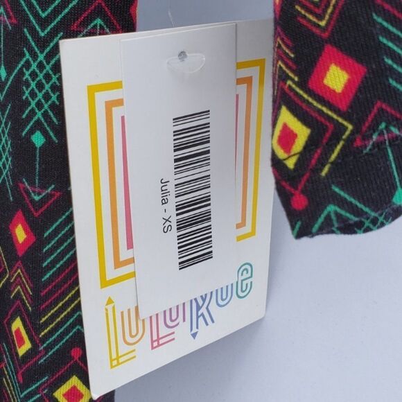 Lularoe Julia Multicolored dress Size XS - NWT - Picture 3 of 7